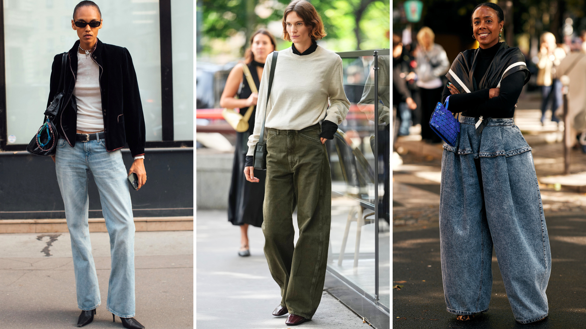 women wearing 2026 denim trends