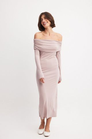 NA-KD x Zoe Liss, Soft Line Midi Dress