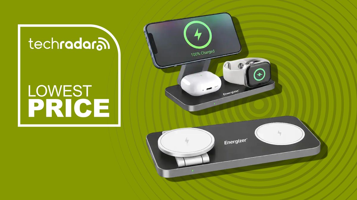 This Energizer 3-in-1 charging stand for Apple devices is 65% off