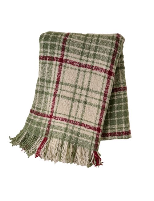 Settle in Plaid Throw