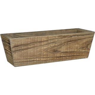 Wood Window Box Planter - Buffalo Brown