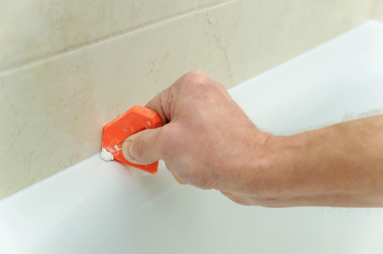 Bathtub caulking