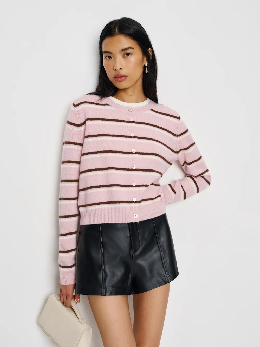 Reformation, Clara Cashmere Crew Cardigan (Was $218)