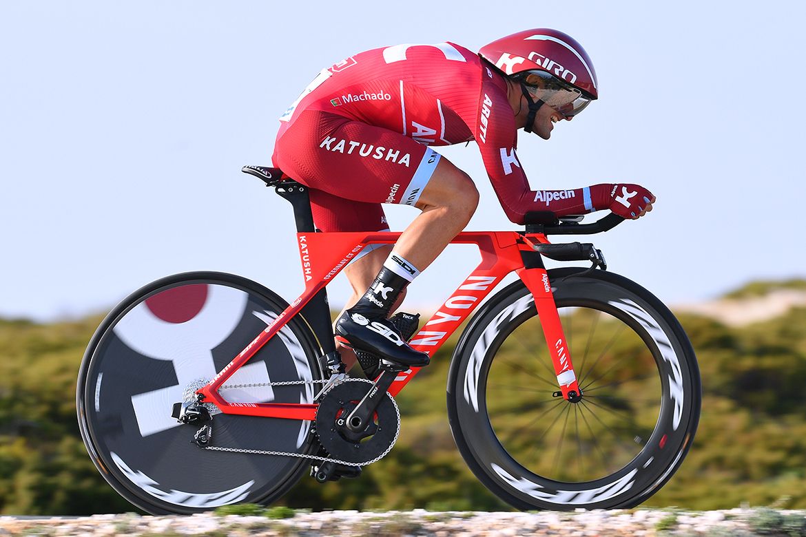 Tiago Machado in the Volta ao Algarve's stage 3 time trial