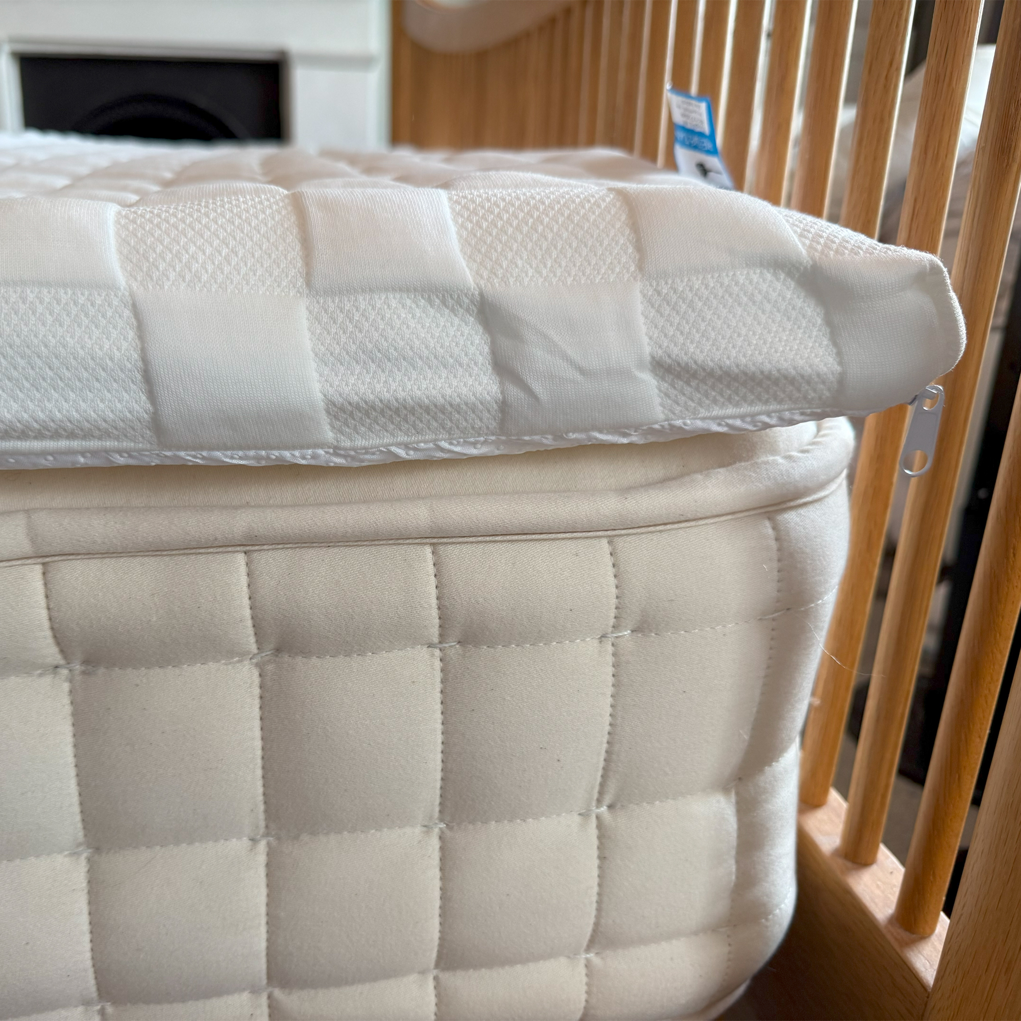 The Levitex Sleep Posture mattress topper being tested