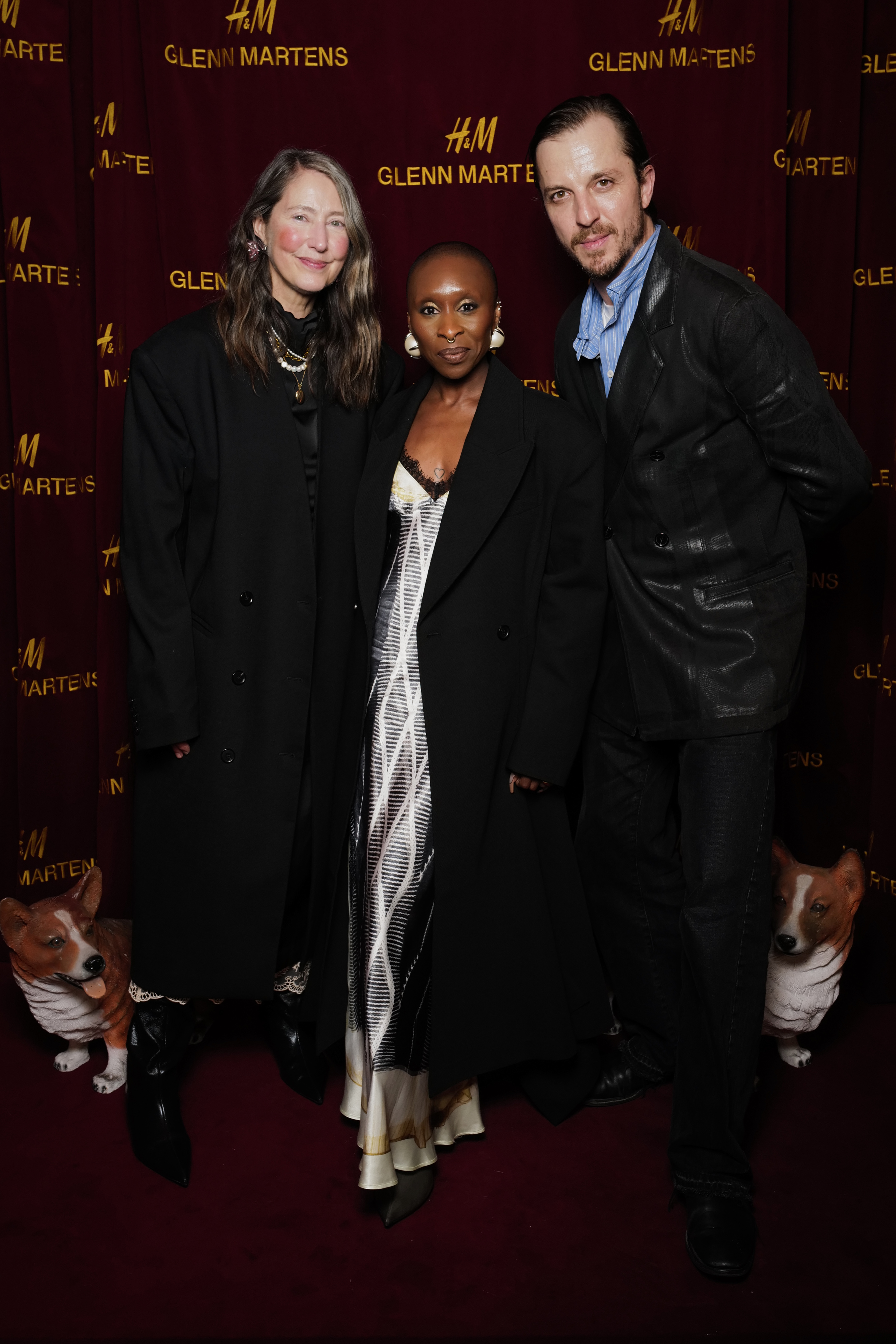 Anne-Sofie Madsen, Cynthia Erivo, and Glenn Martens at the H&amp;amp;M x Glenn Martens collaboration event