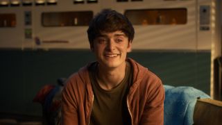 Noah Schnapp as Will Byers smiling during coming out scene in Stranger Things 5, episode 7