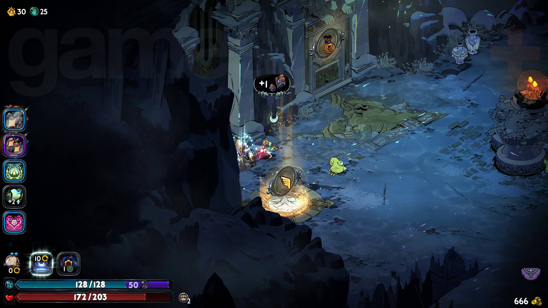 Hades 2 Melinoe mining adamant in mount olympus