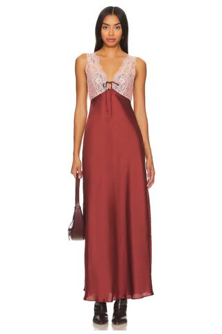 Free People x Intimately FP Country Side Maxi Slip In Sparkling Cider
