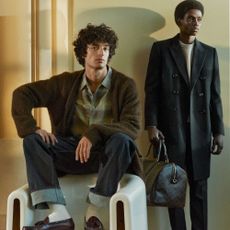Two models wearing Mr Porter clothing