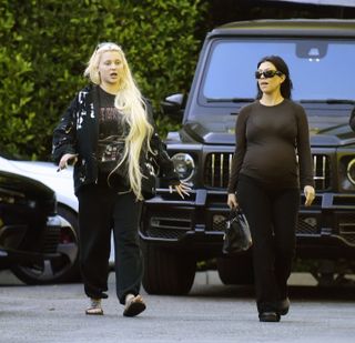 Kourtney Kardashian during her pregnancy