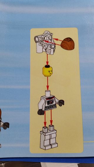 Lego astronaut: Some assembly required.