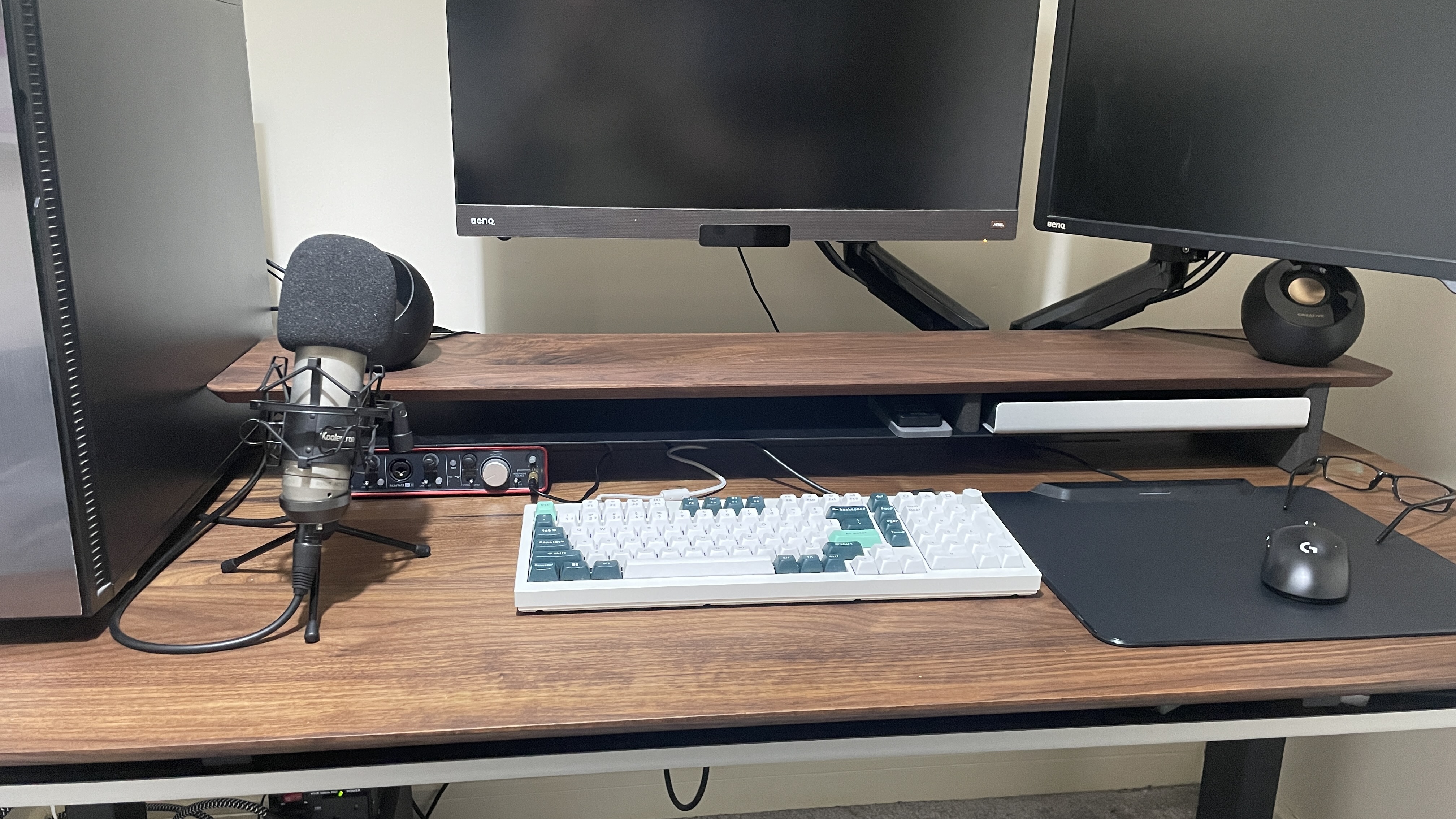A walnut Grovemade desk