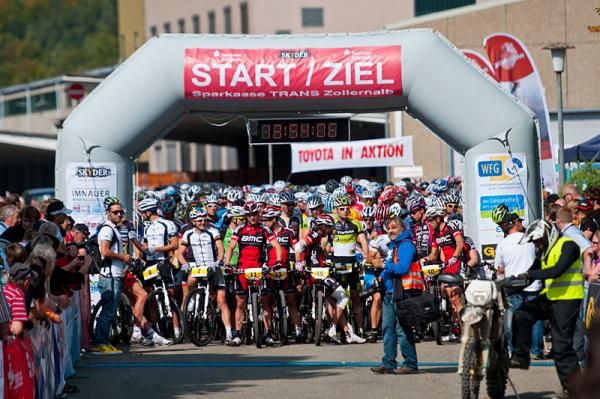 The start of stage 1 of the TransZollernalb
