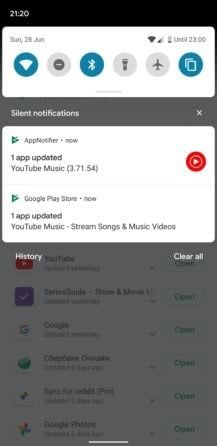 Play Store App Update Notifications