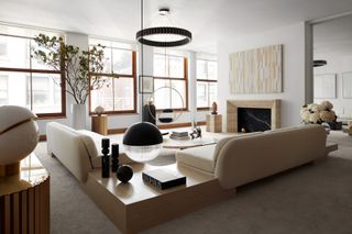 A large living room showing light layering