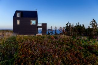 The Halfway Hill House in Newfoundland seen from the approach road