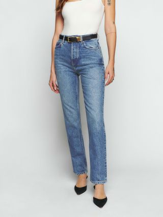 Cynthia hoch taillierte, gerade Jeans