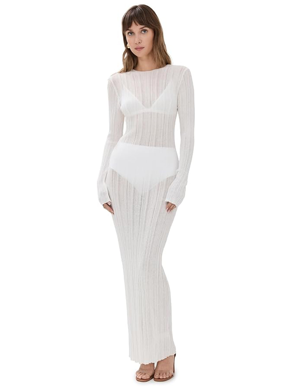 Lioness Women's Prophecy Maxi Dress, Porcelain, White, L