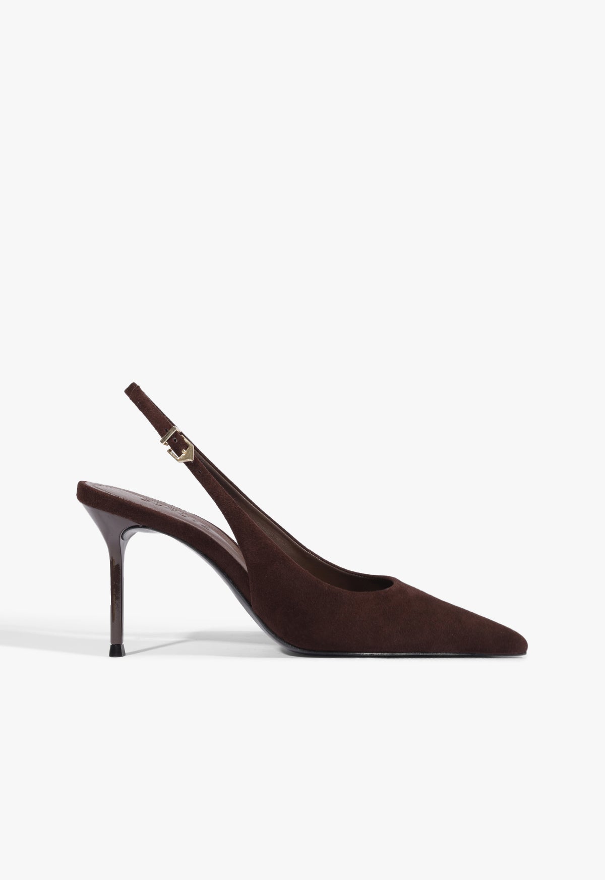 Paola Suede Pump - 5 / Root Brown / Suede