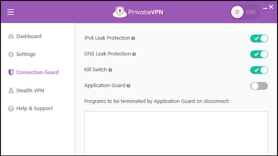 PrivateVPN Windows App Kill Switch