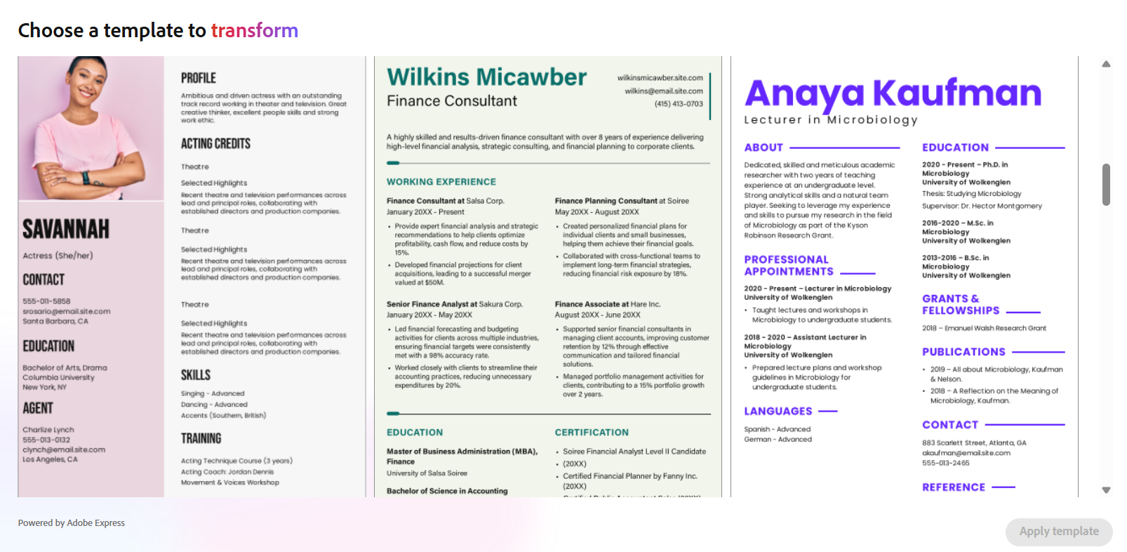 Adobe Acrobat in use to tailor an existing resume document