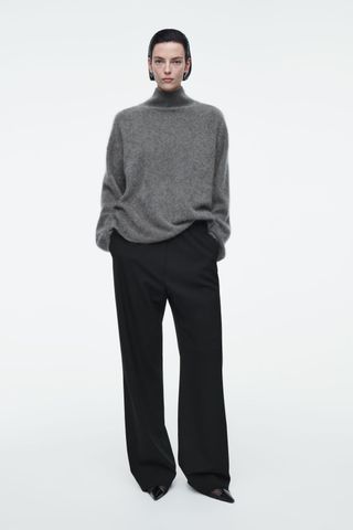 Elasticated Tailored Wool Trousers