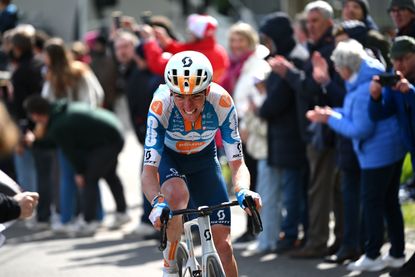 Romain Bardet rides at Liège-Bastogne-Liège