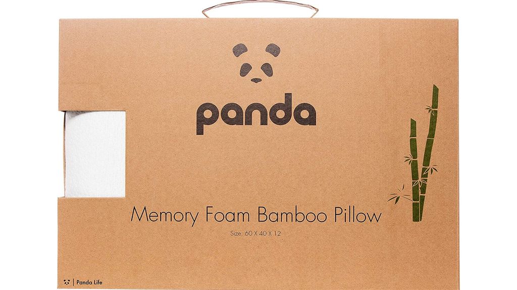 panda memory foam bamboo pillow