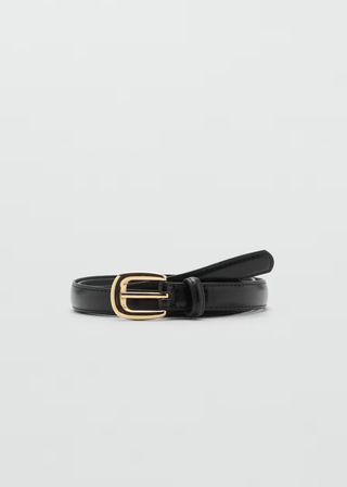 MANGO BUCKLE SKINNY BELT