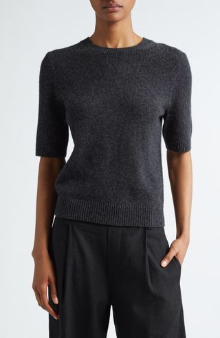 Short Sleeve Wool 
Cashmere Sweater