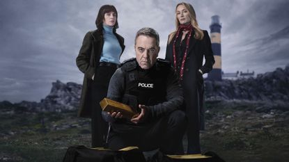 Bloodlands season 2 ending explained -Niamh McGovern (CHARLENE McKENNA), Tom Brannick (JAMES NESBITT), Olivia Foyle (VICTORIA SMURFIT)