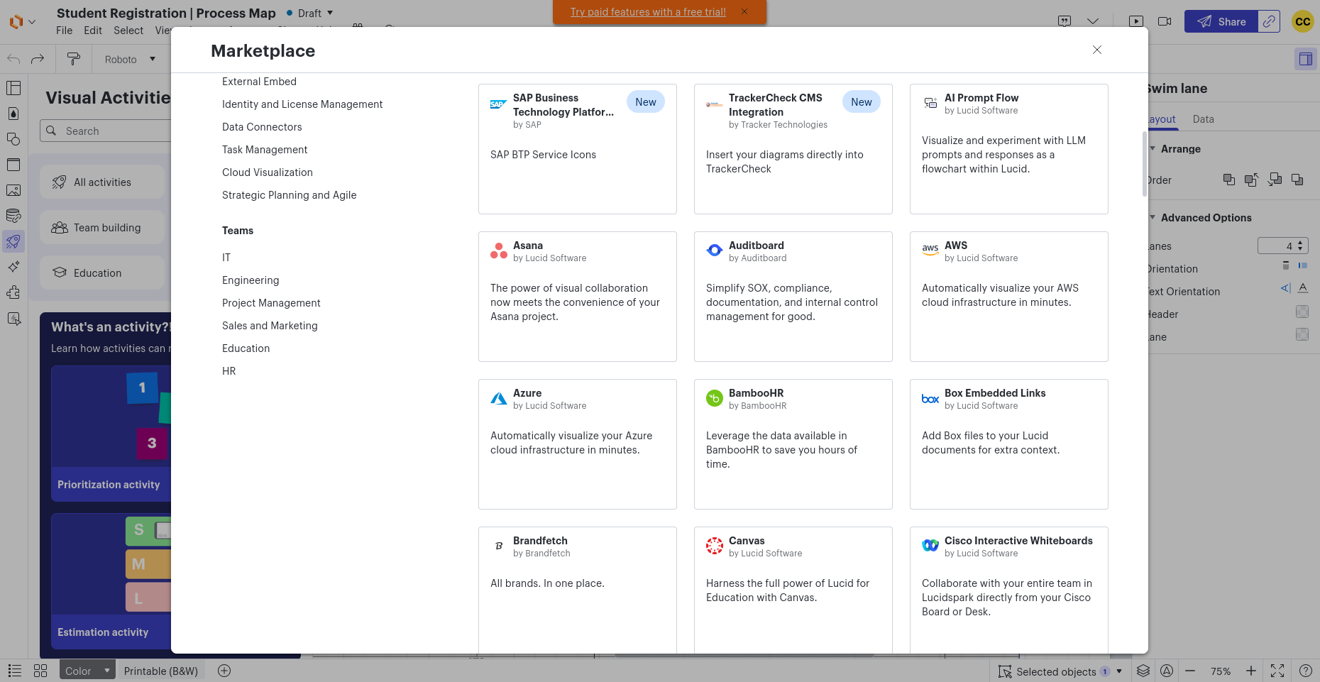 Lucidchart integrations