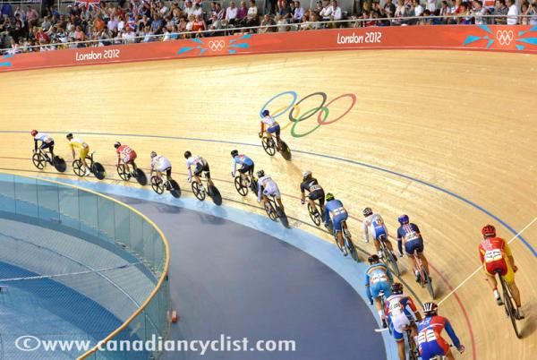 The scratch race was keenly contested in the men's omnium.