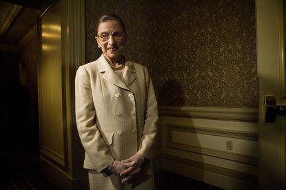 Justice Ginsburg would pinch herself to stop laughing at Scalia in court. 