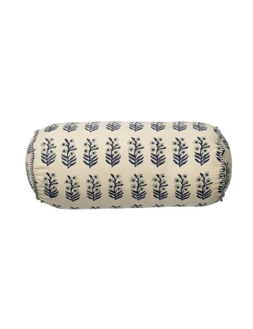 Elsie Block Print Bolster Pillow
