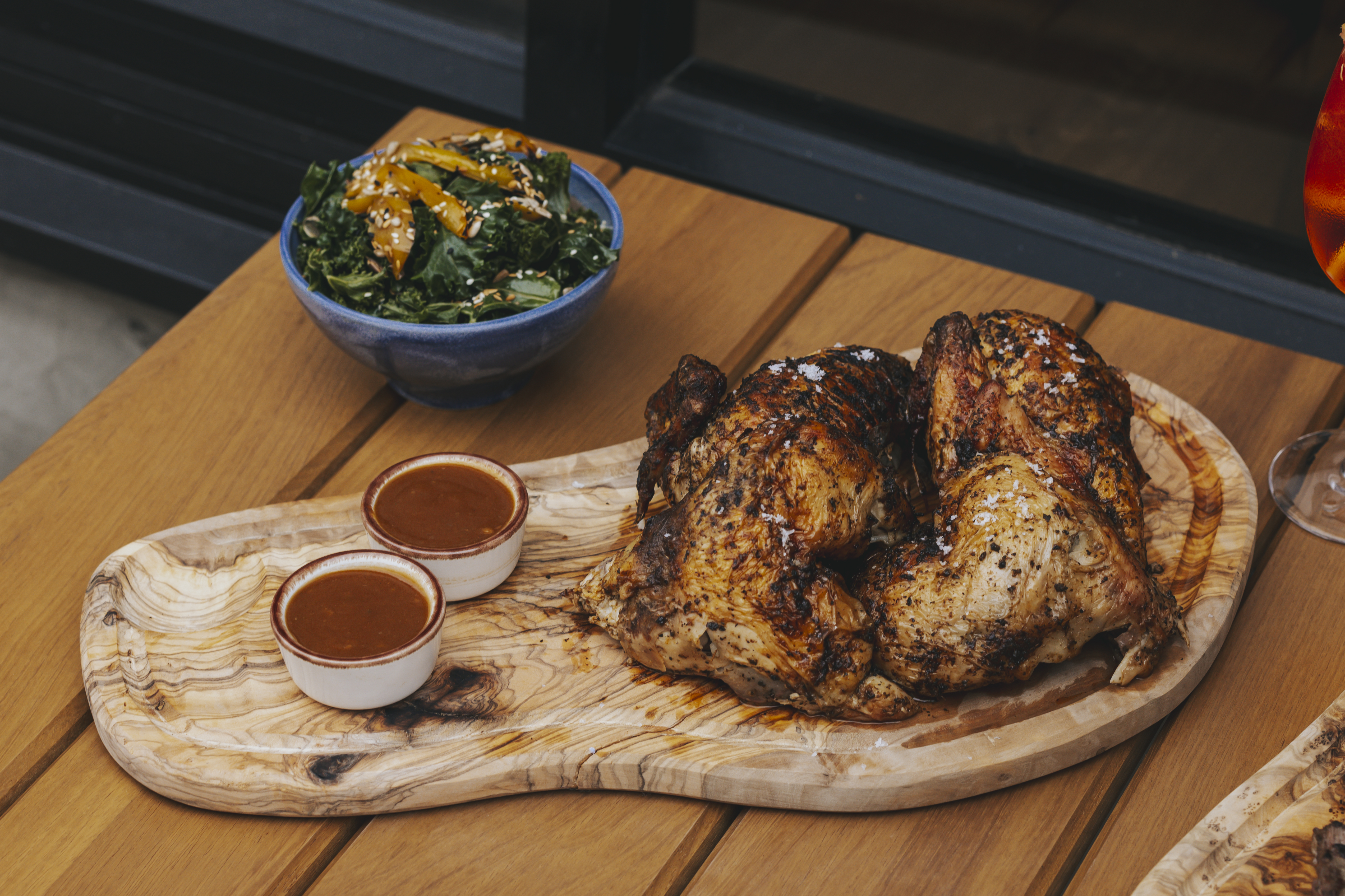 an image of some rotisserie chicken