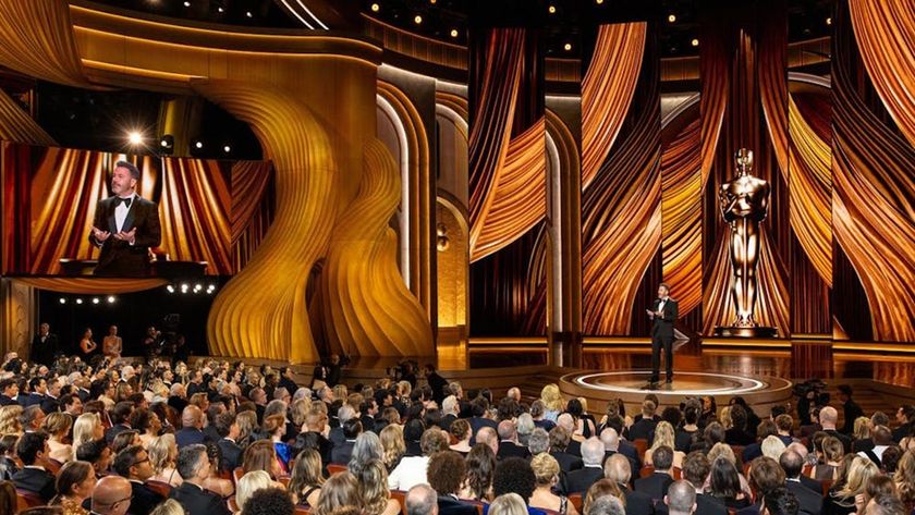 Jimmy Kimmel on the Oscars 2024 stage