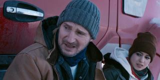 Liam Neeson and Amber Midthunder in The Ice Road