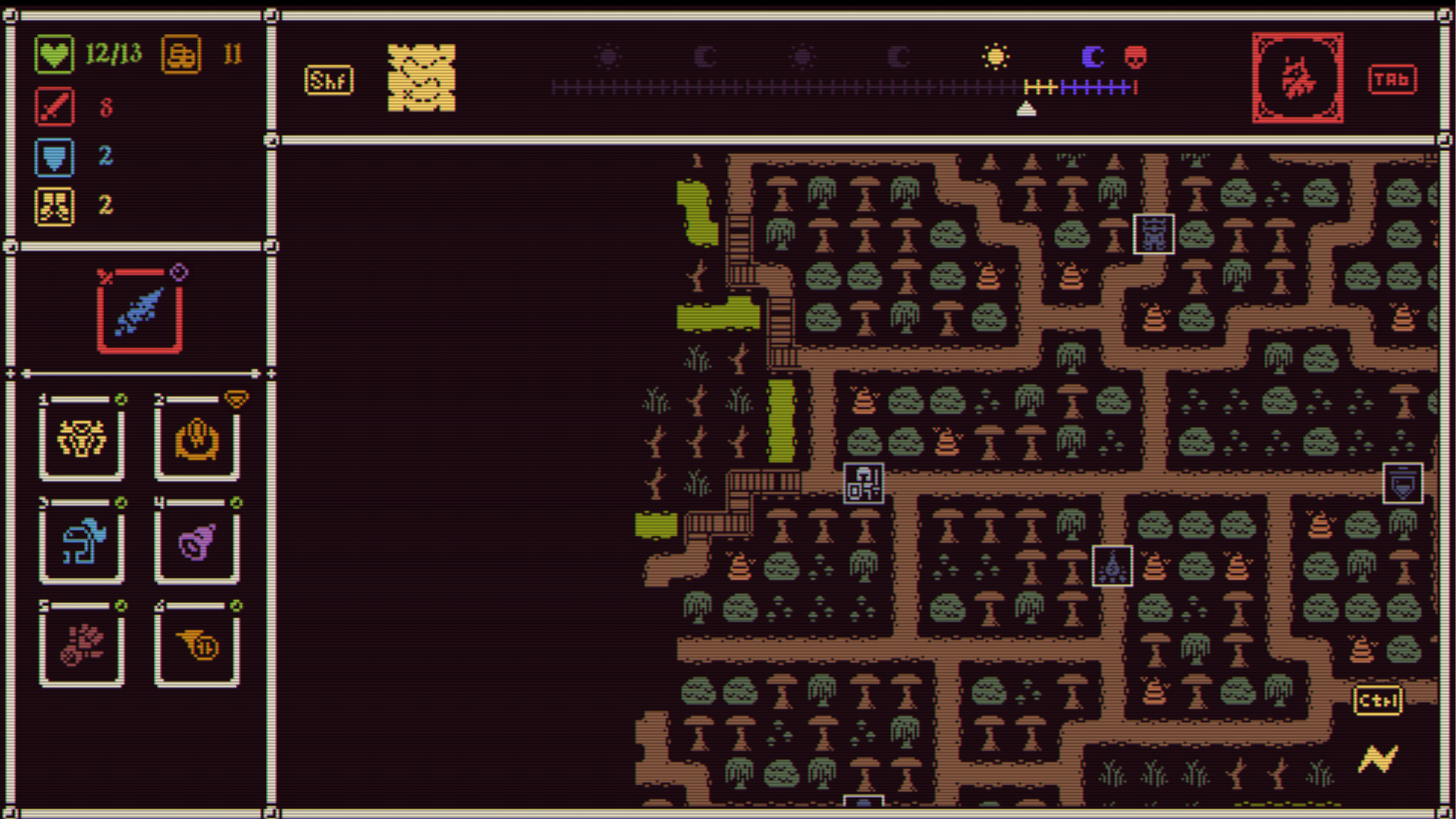 Exploring the map in He Is Coming.