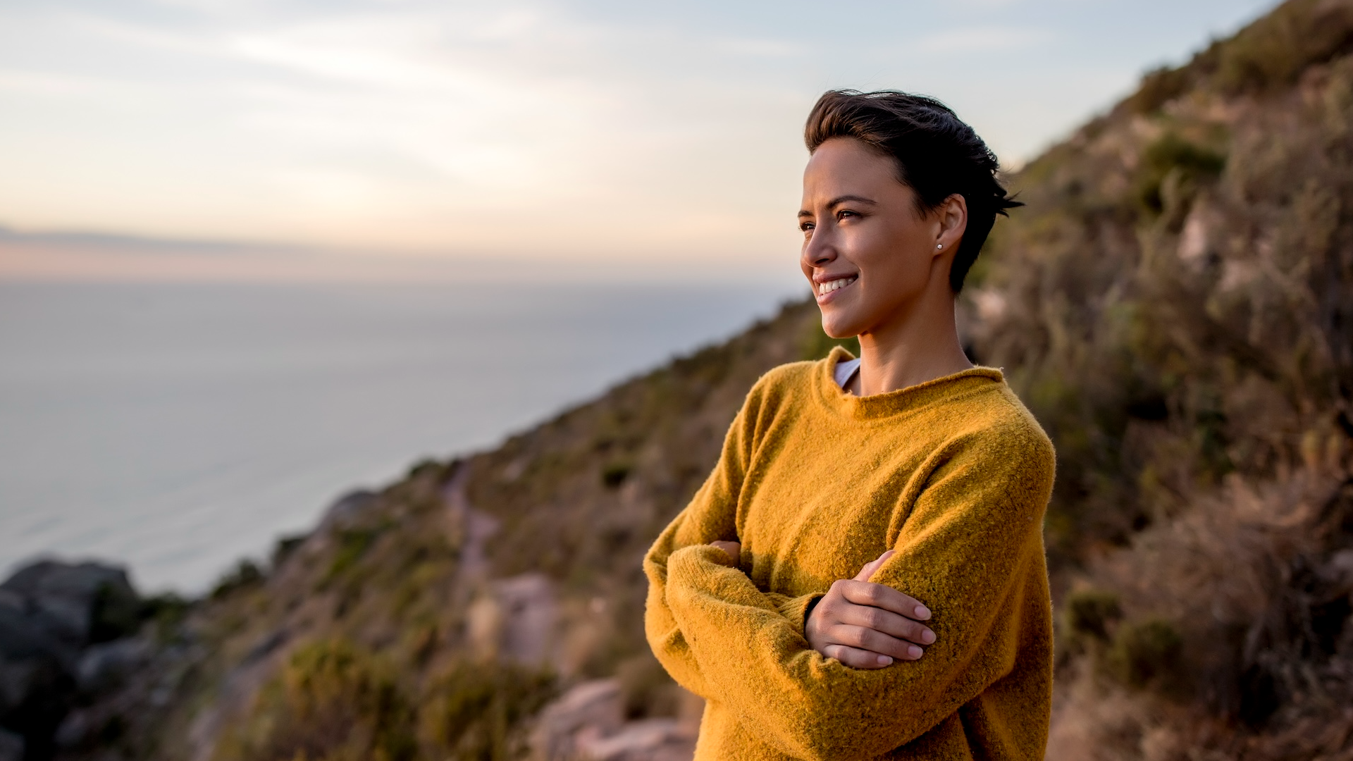 woman meditating