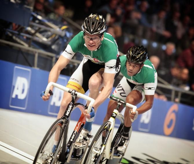 Nolan Hoffmann and Arno van der Zwet during the time trial