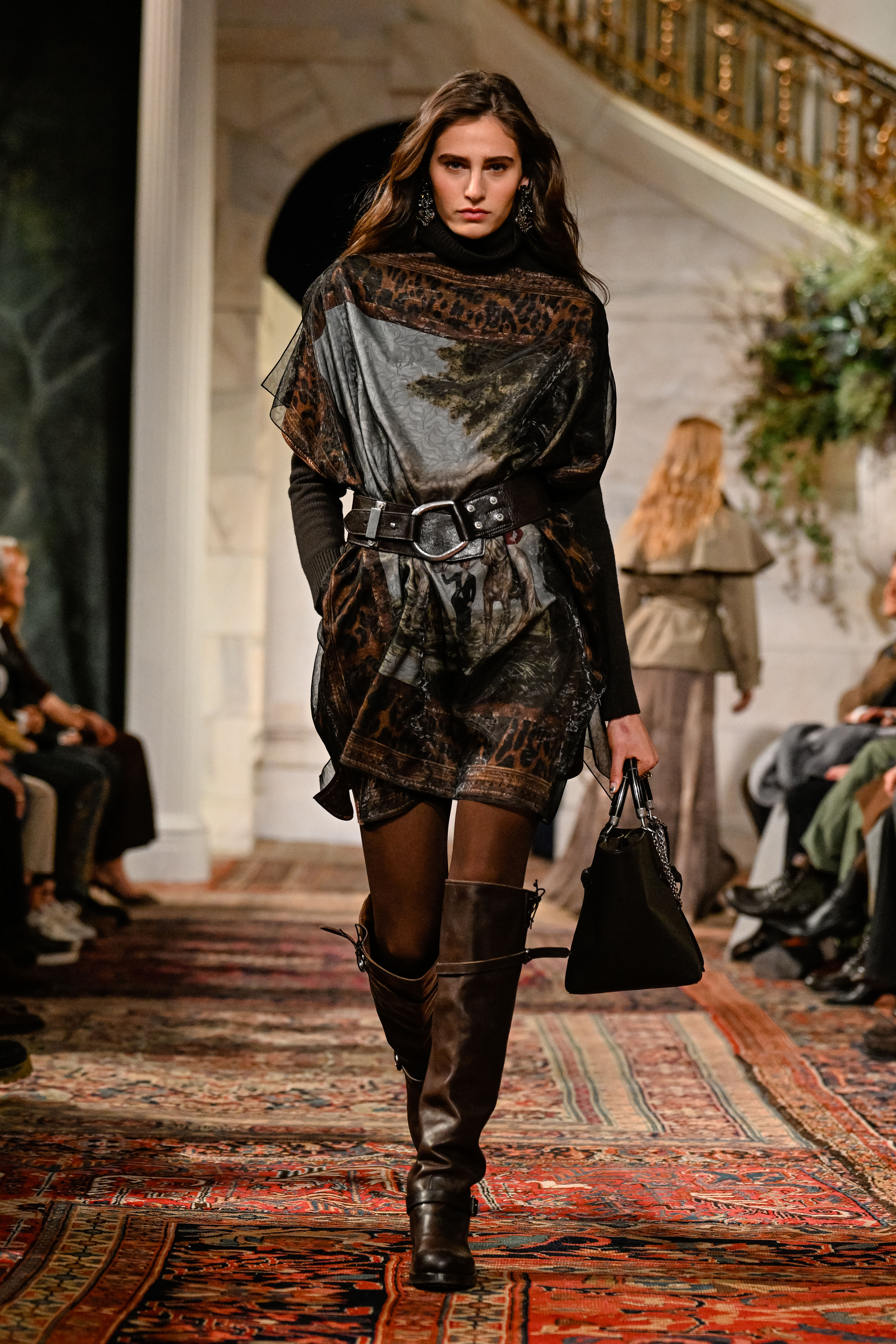 A model at Ralph Lauren