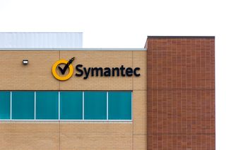 Symantec logo on building