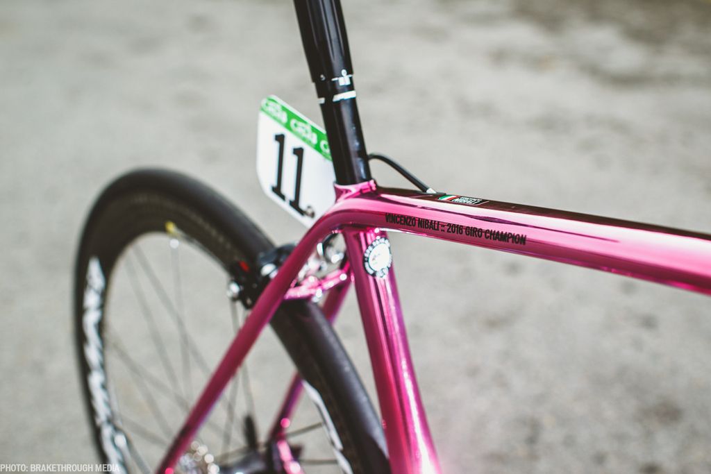 Number 11 dossard for Vincenzo Nibali in 2016