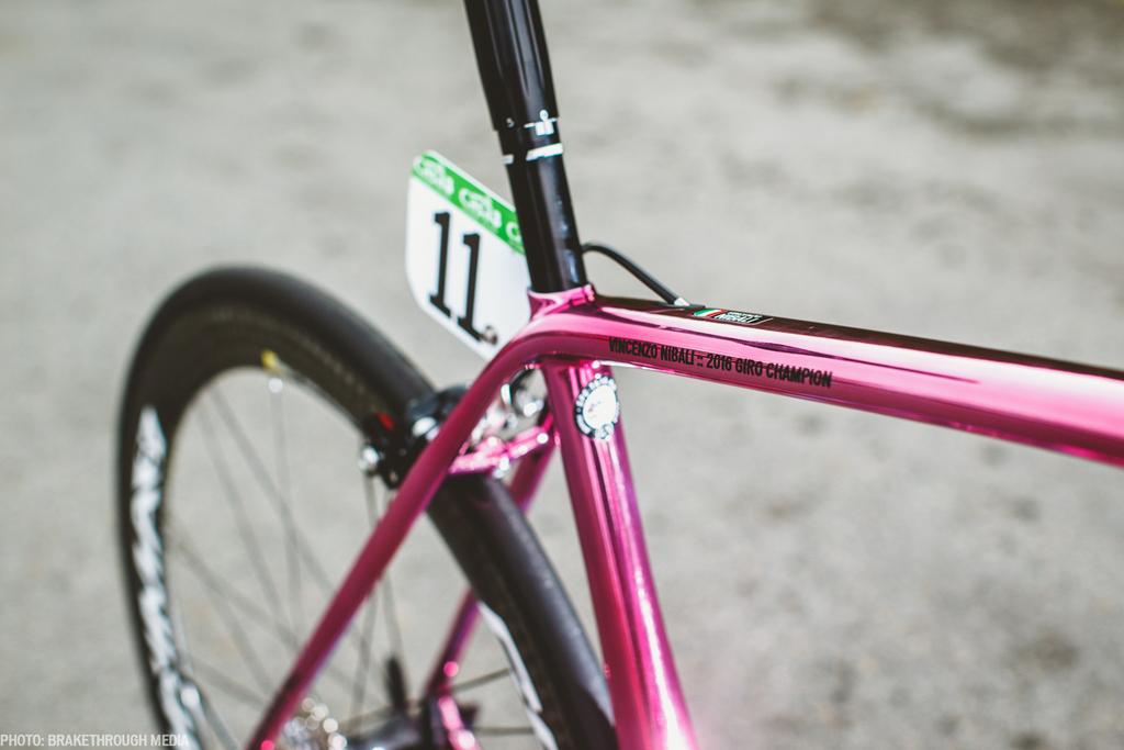 Nibali gets glossy pink bike to celebrate Giro d'Italia victory ...