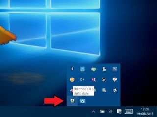 Dropbox sync on Windows 10
