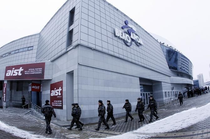 The velodrome in Minsk hosted the 2013 track world championships