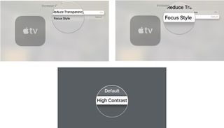 Enabling high-contrast Focus Style on Apple TV