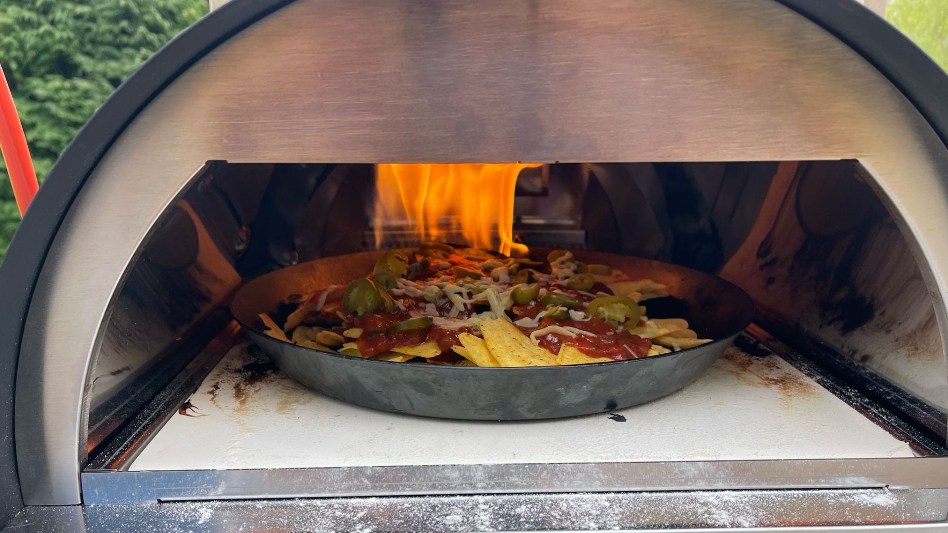 Nachos in the Woody Pizza Oven